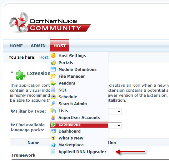 DNN upgrader