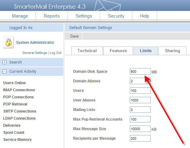 Disk Quota Change