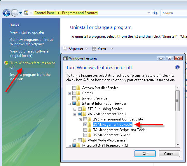 Windows Vista Iis Manager
