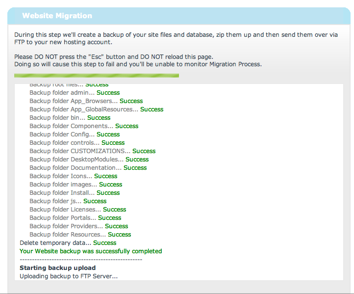 DNN Migrator Upload DNN Migrator Upload