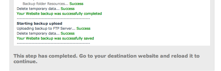 DNN Migrator upload complete DNN Migrator upload complete