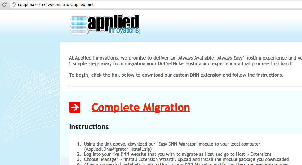 Complete DNN Migration Complete DNN Migration