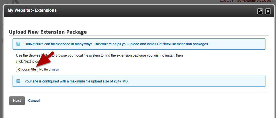 AppliedI Install Extension Wizard AppliedI Install Extension Wizard