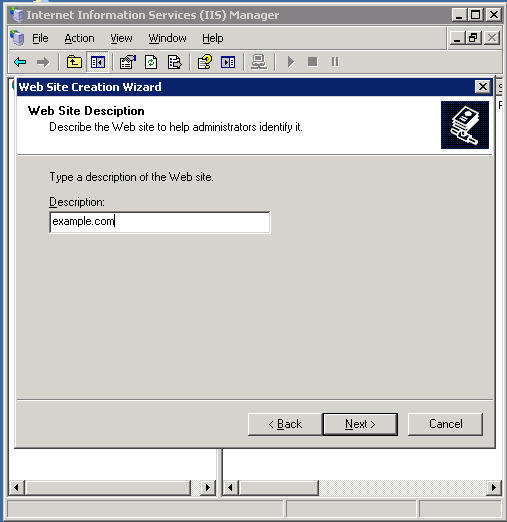 How to manually create a web site in Windows 2003 ...