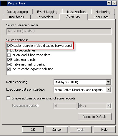 How to Disable Recursion on a Windows DNS Server – Applied Innovations ...