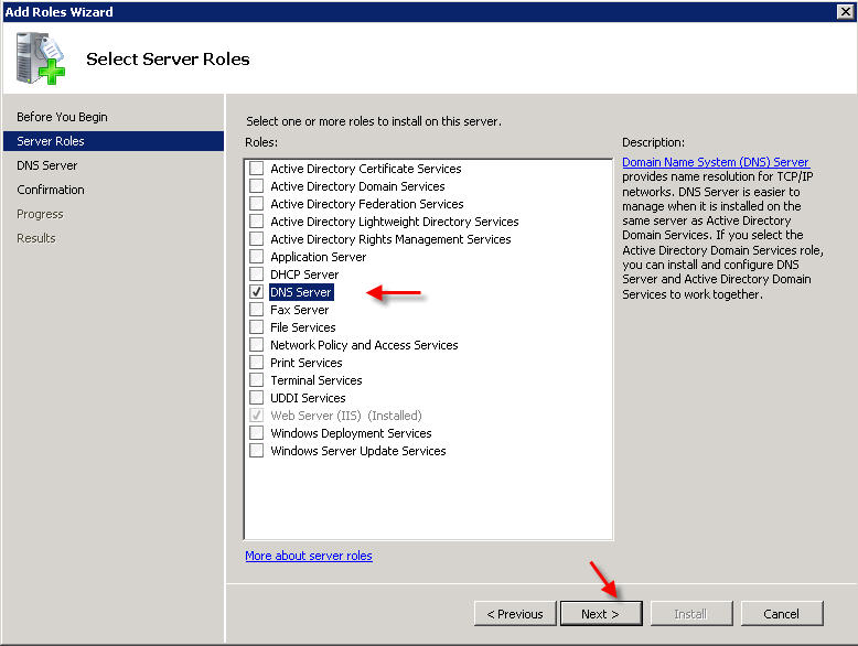 How To Install And Configure Dns On Windows 2008 Server Applied Innovations Public Knowledgebase