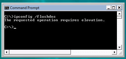 cómo volver a borrar la caché de DNS en Windows Vista