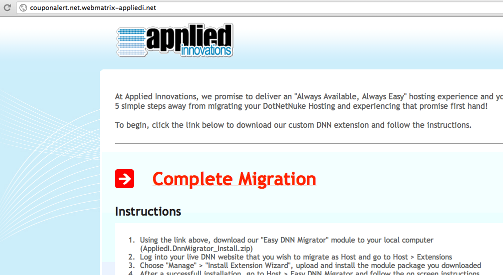 Complete DNN Migration
